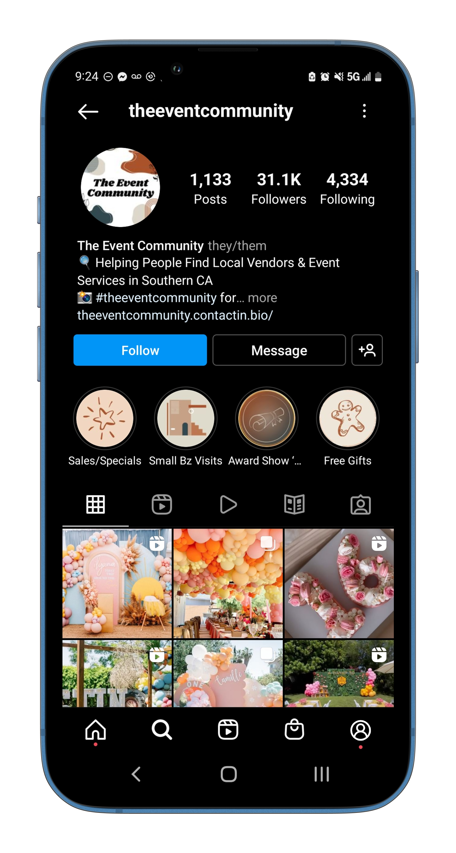 The Event Community instagram
